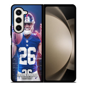 NEW YORK GIANTS SAQUON BARKLEY 26 NFL Samsung Galaxy Z Fold 5 Case Cover NEW YORK GIANTS SAQUON BARKLEY 26 NFL Samsung Galaxy Z Fold 5 Case Cover