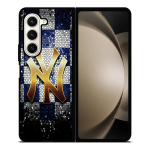 NEW YORK YANKEES GLASS ART Samsung Galaxy Z Fold 5 Case Cover