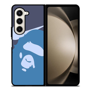 NIKE X BAPE BLUE Samsung Galaxy Z Fold 5 Case Cover NIKE X BAPE BLUE Samsung Galaxy Z Fold 5 Case Cover