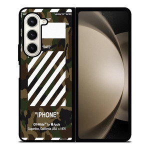 OFF WHITE CAMO ARMY Samsung Galaxy Z Fold 5 Case Cover