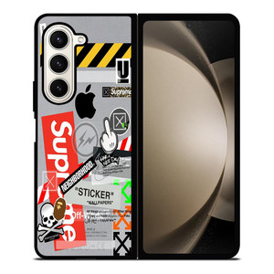 OFF WHITE SUPREME Samsung Galaxy Z Fold 5 Case Cover OFF WHITE SUPREME Samsung Galaxy Z Fold 5 Case Cover