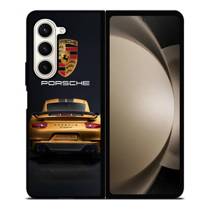 PORSCHE CAR LOGO 2 Samsung Galaxy Z Fold 5 Case Cover PORSCHE CAR LOGO 2 Samsung Galaxy Z Fold 5 Case Cover