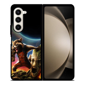ROCKET RACCOON GROOT AVENGER Samsung Galaxy Z Fold 5 Case Cover ROCKET RACCOON GROOT AVENGER Samsung Galaxy Z Fold 5 Case Cover
