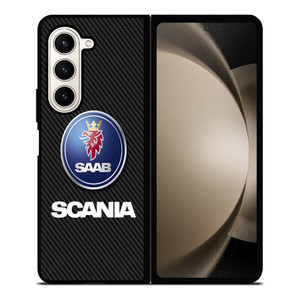 SCANIA TRUCK SAAB CARBON LOGO Samsung Galaxy Z Fold 5 Case Cover SCANIA TRUCK SAAB CARBON LOGO Samsung Galaxy Z Fold 5 Case Cover