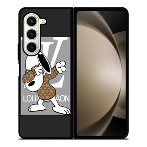 SNOOPY BROWN LOUIS Samsung Galaxy Z Fold 5 Case Cover SNOOPY BROWN LOUIS Samsung Galaxy Z Fold 5 Case Cover