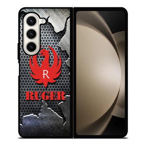 STURM RUGER FIREARM METAL LOGO 2 Samsung Galaxy Z Fold 5 Case Cover STURM RUGER FIREARM METAL LOGO 2 Samsung Galaxy Z Fold 5 Case Cover