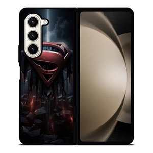 SUPERMAN DARK LOGO ICON Samsung Galaxy Z Fold 5 Case Cover