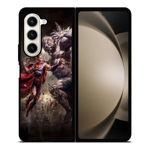 SUPERMAN VS DOOMSDAY ART Samsung Galaxy Z Fold 5 Case Cover SUPERMAN VS DOOMSDAY ART Samsung Galaxy Z Fold 5 Case Cover
