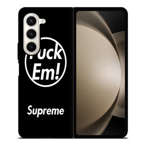 SUPREME FUCK EM BLACK Samsung Galaxy Z Fold 5 Case Cover SUPREME FUCK EM BLACK Samsung Galaxy Z Fold 5 Case Cover
