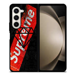 SUPREME X DIAMOND SUPPLY CO BLACK Samsung Galaxy Z Fold 5 Case Cover SUPREME X DIAMOND SUPPLY CO BLACK Samsung Galaxy Z Fold 5 Case Cover