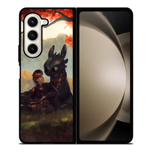 TOOTHLESS AND HICCUP ART Samsung Galaxy Z Fold 5 Case Cover