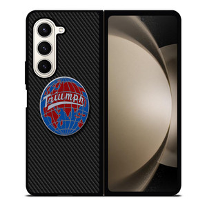 TRIUMPH WORLDWIDE LOGO CARBON Samsung Galaxy Z Fold 5 Case Cover TRIUMPH WORLDWIDE LOGO CARBON Samsung Galaxy Z Fold 5 Case Cover