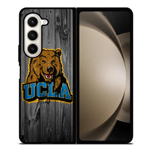UCLA BRUINS FOOTBALL WOODEN LOGO Samsung Galaxy Z Fold 5 Case Cover
