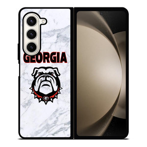 UGA GEORGIA BULLDOGS MARBLE LOGO Samsung Galaxy Z Fold 5 Case Cover
