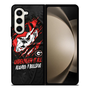 UGA GEORGIA BULLDOGS UNDERNEATH IT ALL Samsung Galaxy Z Fold 5 Case Cover
