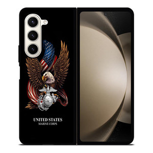 UNITED STATES MARINE CORPS USMC LOGO Samsung Galaxy Z Fold 5 Case Cover UNITED STATES MARINE CORPS USMC LOGO Samsung Galaxy Z Fold 5 Case Cover
