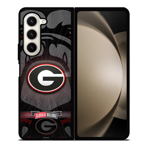 UNIVERSITY OF GEORGIA BULLDOGS UGA BLACK Samsung Galaxy Z Fold 5 Case Cover