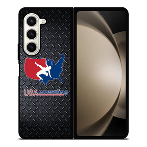USA WRESTLING METAL LOGO Samsung Galaxy Z Fold 5 Case Cover USA WRESTLING METAL LOGO Samsung Galaxy Z Fold 5 Case Cover