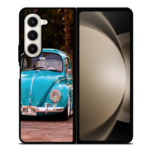 VW VOLKSWAGEN CYAN CAR Samsung Galaxy Z Fold 5 Case Cover VW VOLKSWAGEN CYAN CAR Samsung Galaxy Z Fold 5 Case Cover