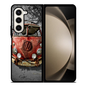 VW VOLKSWAGEN VAN RUSTY Samsung Galaxy Z Fold 5 Case Cover VW VOLKSWAGEN VAN RUSTY Samsung Galaxy Z Fold 5 Case Cover
