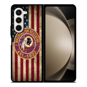 WASHINGTON REDSKINS AMERICAN FLAG Samsung Galaxy Z Fold 5 Case Cover WASHINGTON REDSKINS AMERICAN FLAG Samsung Galaxy Z Fold 5 Case Cover
