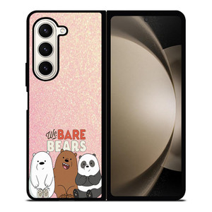 WE BARE BEARS PINK GILTTER Samsung Galaxy Z Fold 5 Case Cover