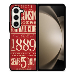 WISCONSIN BADGER OLD TICKET Samsung Galaxy Z Fold 5 Case Cover