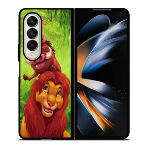 LION KING SIMBA AND FRIEND Samsung Galaxy Z Fold 4 Case Cover LION KING SIMBA AND FRIEND Samsung Galaxy Z Fold 4 Case Cover