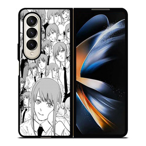 MAKIMA CHAINSAW MAN COLLAGE Samsung Galaxy Z Fold 4 Case Cover MAKIMA CHAINSAW MAN COLLAGE Samsung Galaxy Z Fold 4 Case Cover