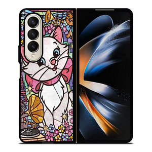 MARIE THE ARISTOCATS CAT STENED GLASS Samsung Galaxy Z Fold 4 Case Cover MARIE THE ARISTOCATS CAT STENED GLASS Samsung Galaxy Z Fold 4 Case Cover