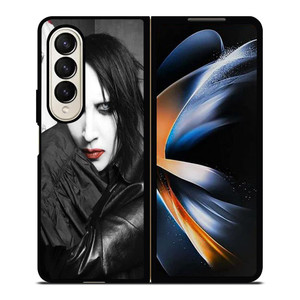 MARILYN MANSON GOTH FACE 2 Samsung Galaxy Z Fold 4 Case Cover