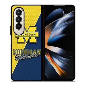 MICHIGAN WOLVERINES FOOTBALL BADGE Samsung Galaxy Z Fold 4 Case Cover