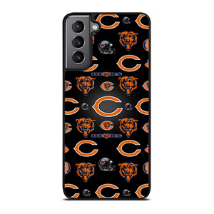 CHICAGO BEARS LOGO COLLAGE Samsung Galaxy S21 Plus Case CHICAGO BEARS LOGO COLLAGE Samsung Galaxy S21 Plus Case
