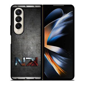 N7 ARMOUR MASS EFFECT METAL EMBLEM Samsung Galaxy Z Fold 4 Case Cover