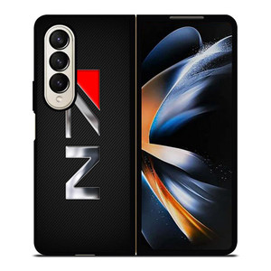 N7 MASS EFFECT CARBON LOGO Samsung Galaxy Z Fold 4 Case Cover