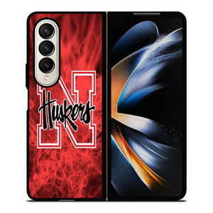 NEBRASKA HUSKERS FOOTBALL Samsung Galaxy Z Fold 4 Case Cover