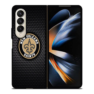 NEW ORLEANS SAINTS METAL BADGE Samsung Galaxy Z Fold 4 Case Cover