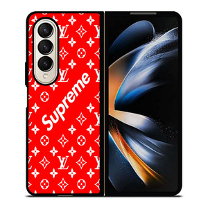 NEW SUPREME RED PATTERN Samsung Galaxy Z Fold 4 Case Cover NEW SUPREME RED PATTERN Samsung Galaxy Z Fold 4 Case Cover