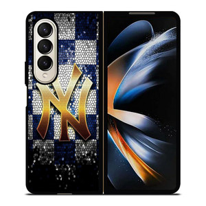 NEW YORK YANKEES GLASS ART Samsung Galaxy Z Fold 4 Case Cover