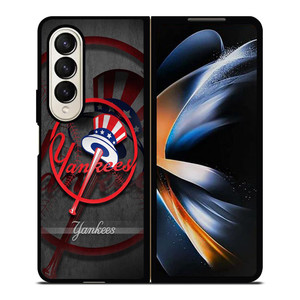 NEW YORK YANKEES MLB LOGO Samsung Galaxy Z Fold 4 Case Cover