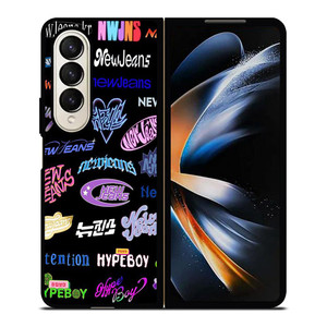 NEWJEANS STICKER COLLAGE Samsung Galaxy Z Fold 4 Case Cover