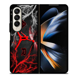 NIKE AIR JORDAN LIGHTNING LOGO Samsung Galaxy Z Fold 4 Case Cover