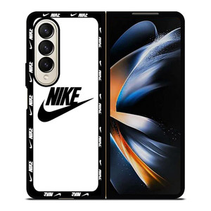 NIKE SWOOSH ROUND WHITE Samsung Galaxy Z Fold 4 Case Cover