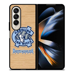 NORTH CAROLINA TAR HEELS WOODEN LOGO Samsung Galaxy Z Fold 4 Case Cover