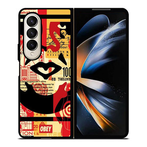 OBEY COLLAGE Samsung Galaxy Z Fold 4 Case Cover OBEY COLLAGE Samsung Galaxy Z Fold 4 Case Cover