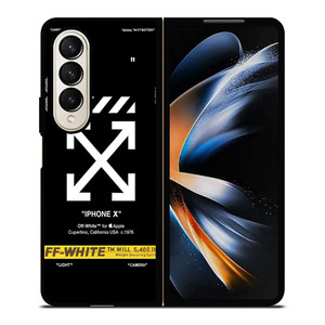 OFF WHITE NEW Samsung Galaxy Z Fold 4 Case Cover OFF WHITE NEW Samsung Galaxy Z Fold 4 Case Cover