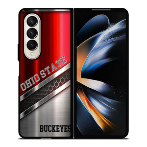 OHIO STATE BUCKEYES ALLOY Samsung Galaxy Z Fold 4 Case Cover