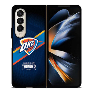 OKLAHOMA CITY THUNDER NBA SYMBOL Samsung Galaxy Z Fold 4 Case Cover
