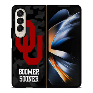 OKLAHOMA SOONERS CAMO LOGO Samsung Galaxy Z Fold 4 Case Cover