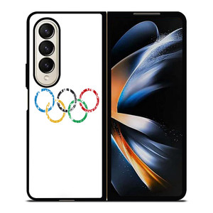 OLYMPIC RINGS LOGO BRUSHED Samsung Galaxy Z Fold 4 Case Cover